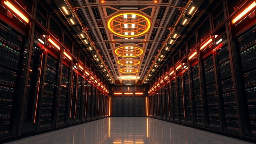 A highly detailed architectural visualization of a futuristi
