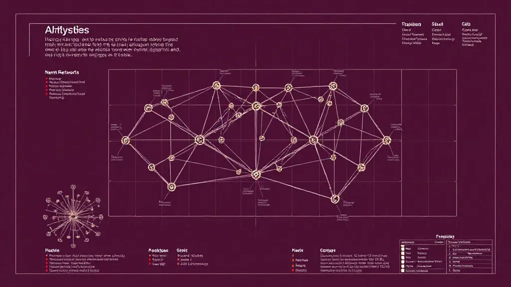 Technical blueprint of a neural network architecture, clean